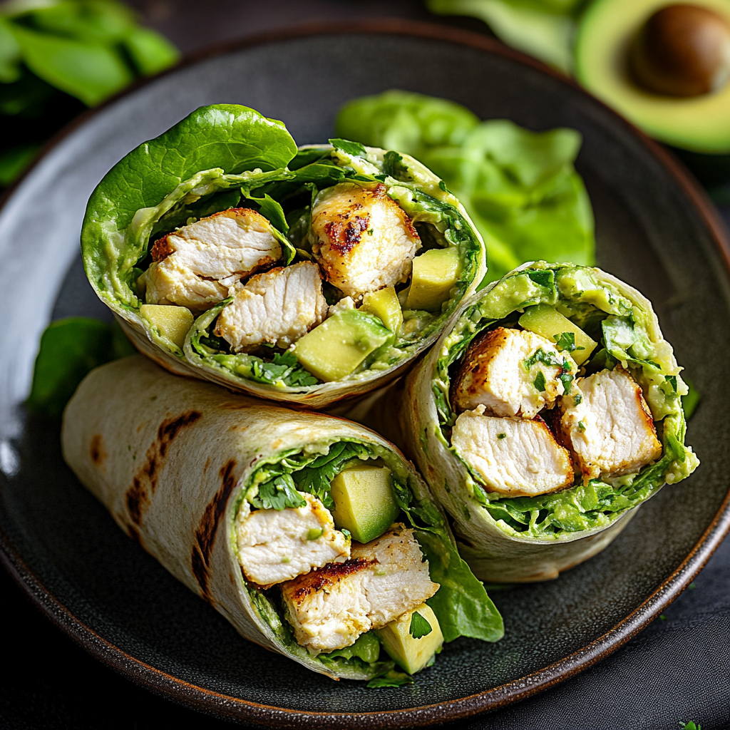Portable Perfection: The Chicken Avocado Caesar Wrap Solution